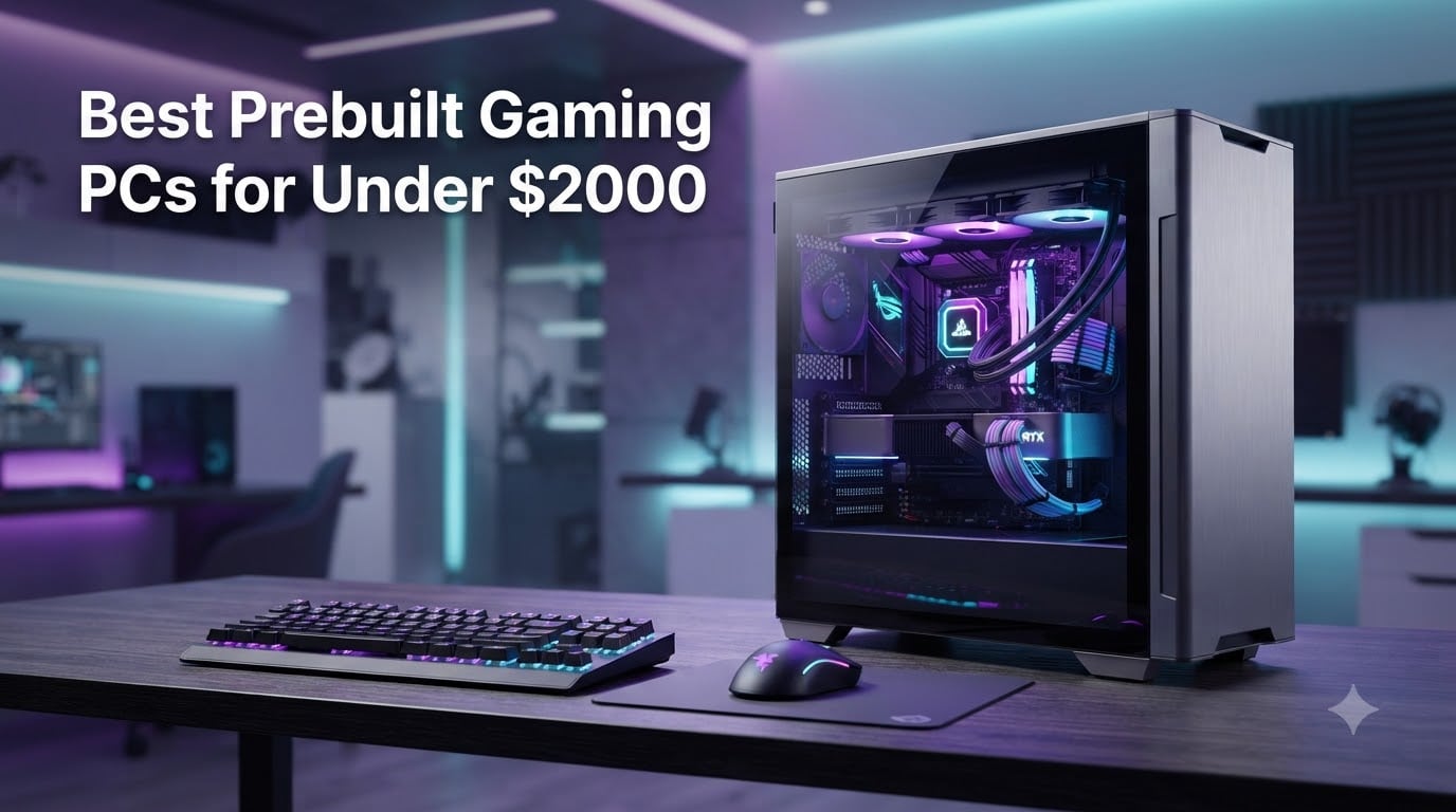 Best Prebuilt Gaming PCs for Under $2000