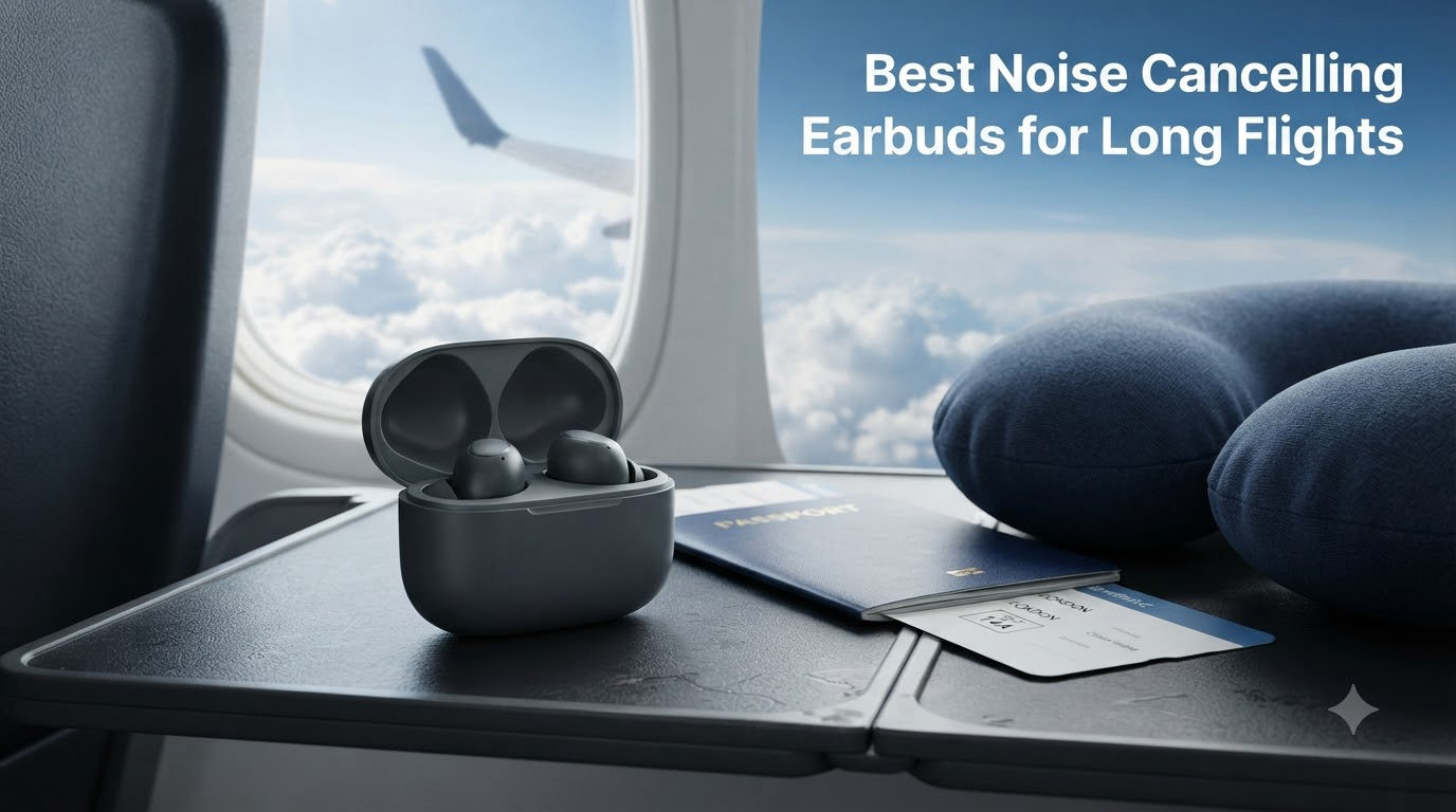 Best Noise Cancelling Earbuds for Long Flights