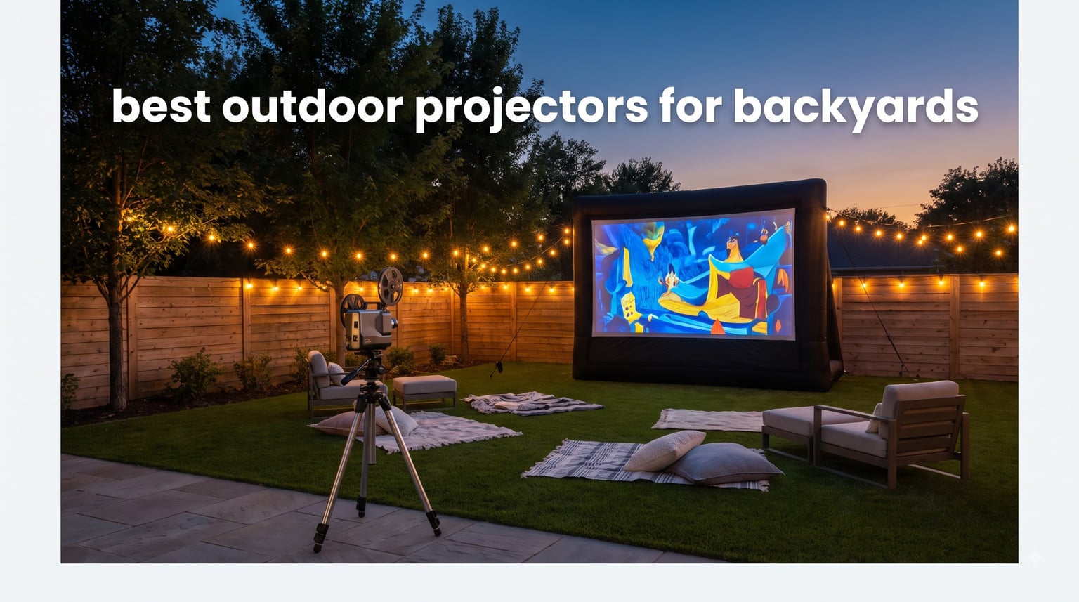 best outdoor projectors for backyards