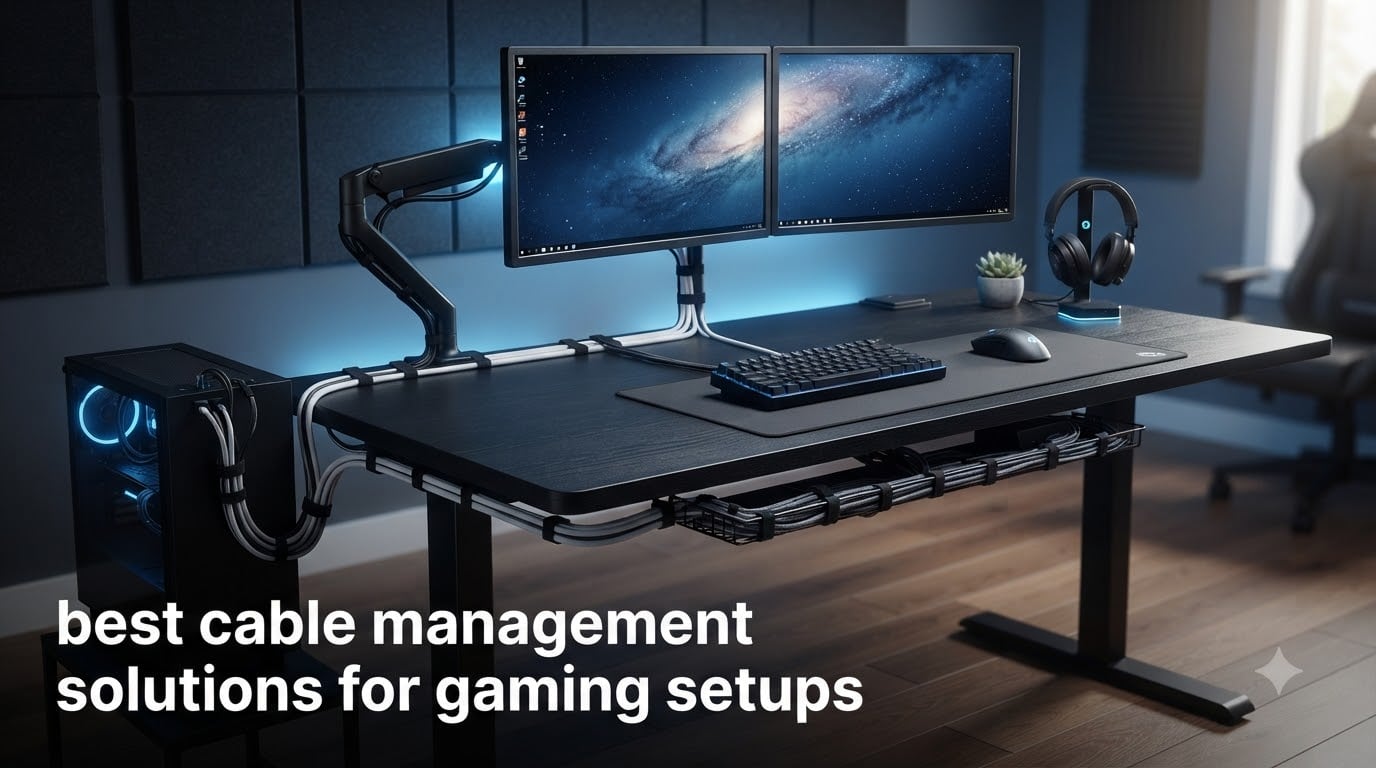 best cable management solutions for gaming setups
