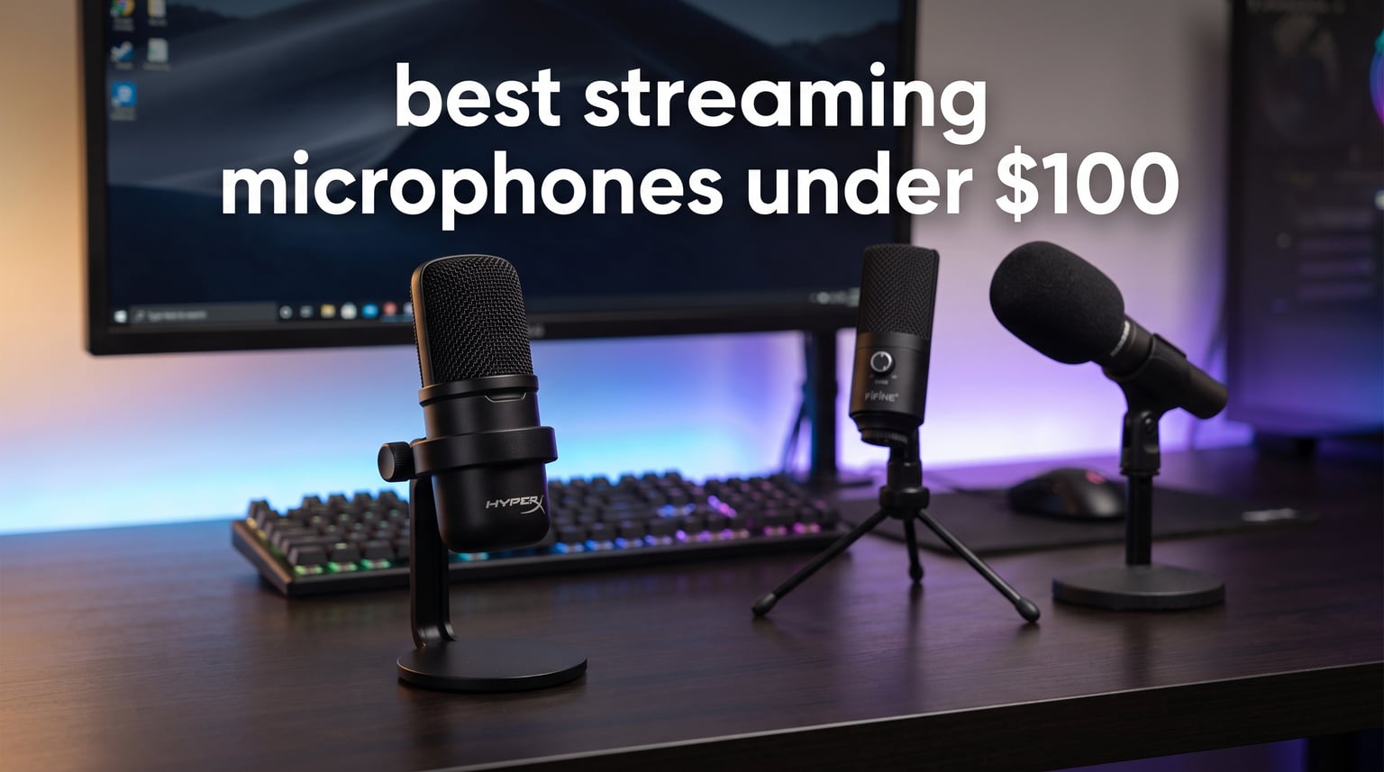 best streaming microphones under $100