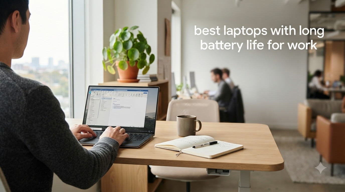 best laptops with long battery life for work