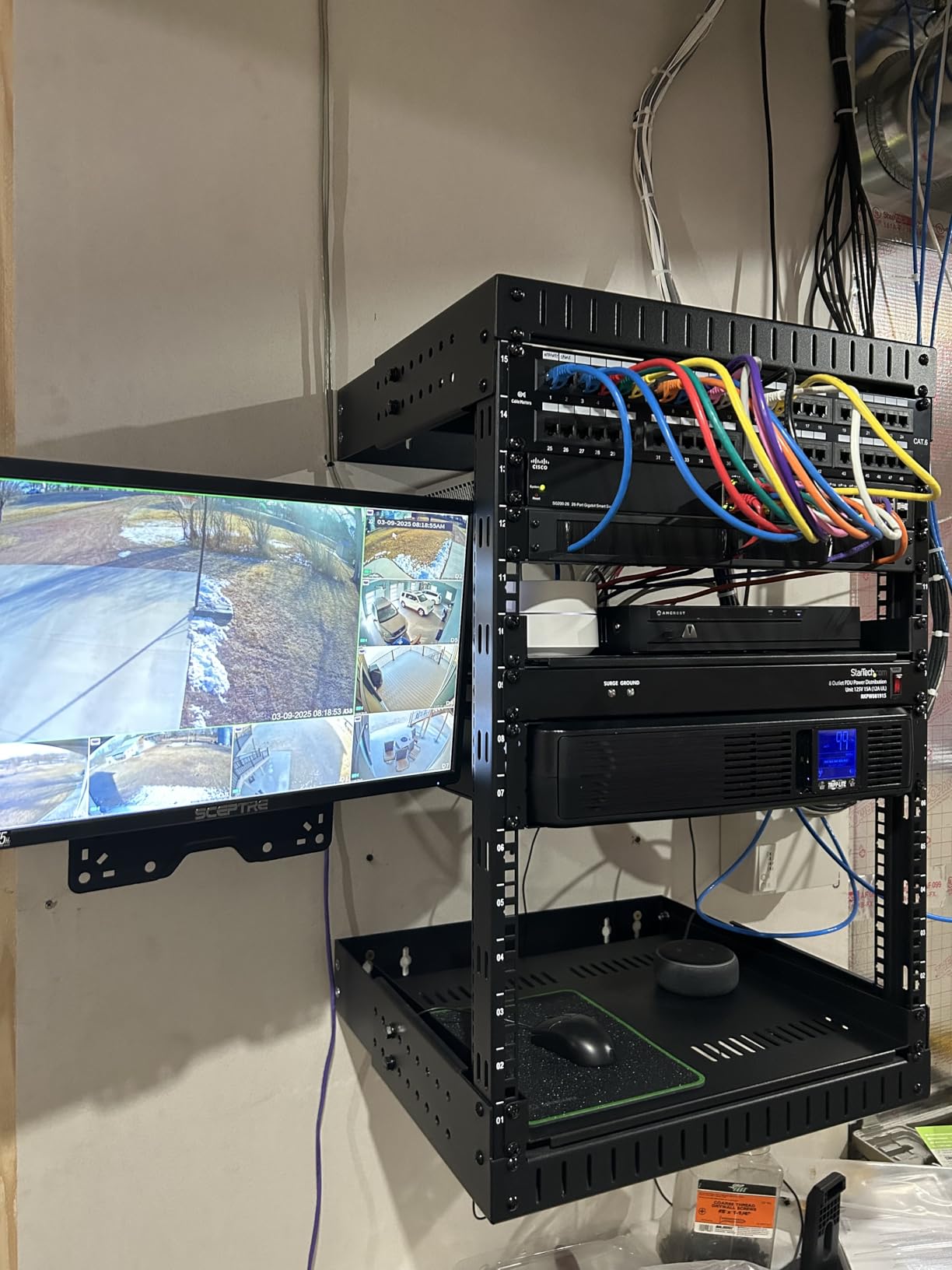 Eaton Tripp Lite SMART1500LCD 1500VA 2U Rack Mount UPS 900W Battery Backup | 8 Outlets, Replaceable Battery, AVR, 6ft Flat Plug Extension Cord customer photo 1