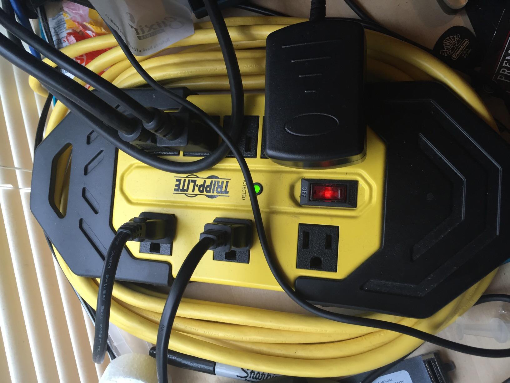 Eaton Tripp Lite TLM825SA 8 Outlet Metal 25ft Long Cord Surge Protector, 8 Outlets, 3900 Joules, EMI/RFI Filtering, Garage, Lifetime Manufacturer's Warranty & $100,000 Insurance customer photo 1
