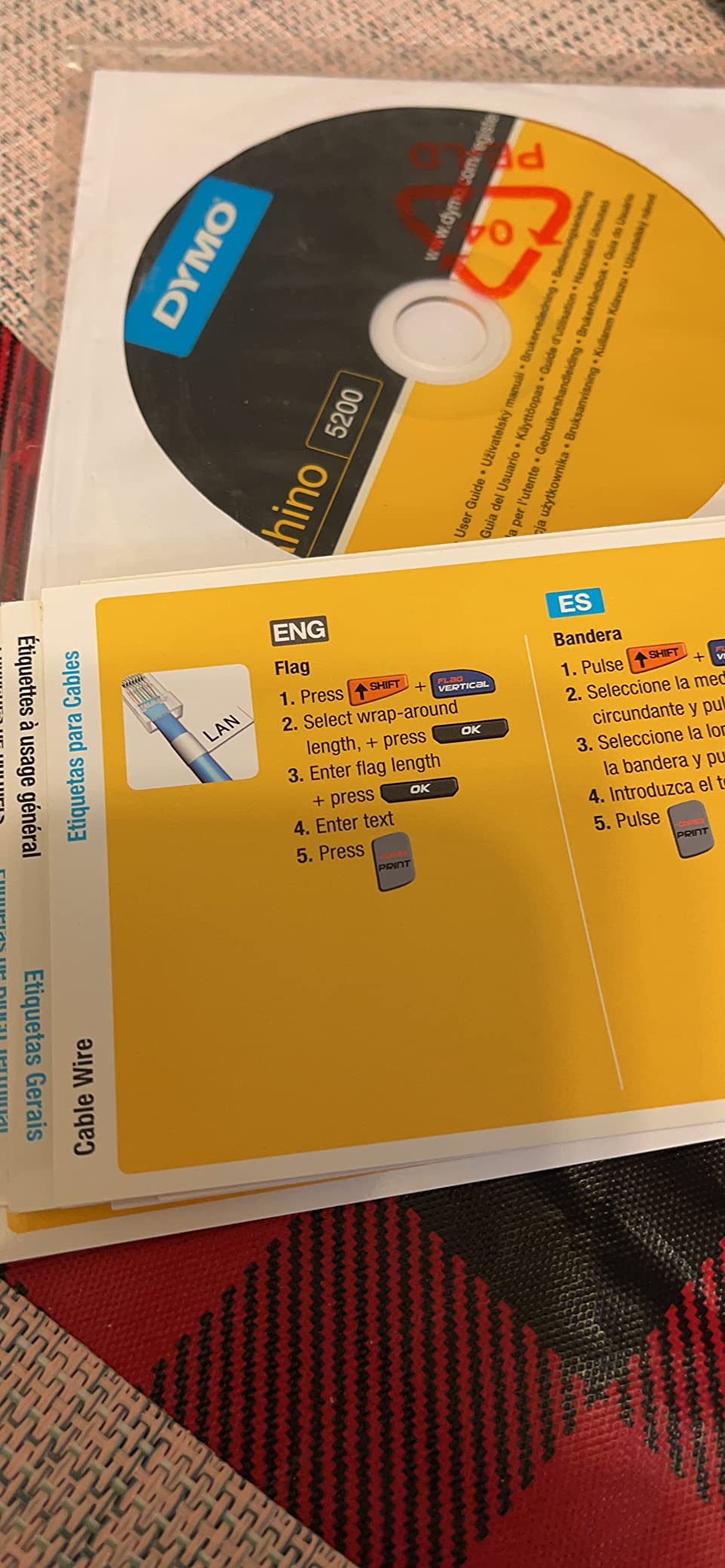 Industrial Label Maker Rhino 5200 Label Maker Time-Saving Hot Keys Prints Fast Durable For Job Sites and Heavy-Duty Labeling Jobs customer photo 1