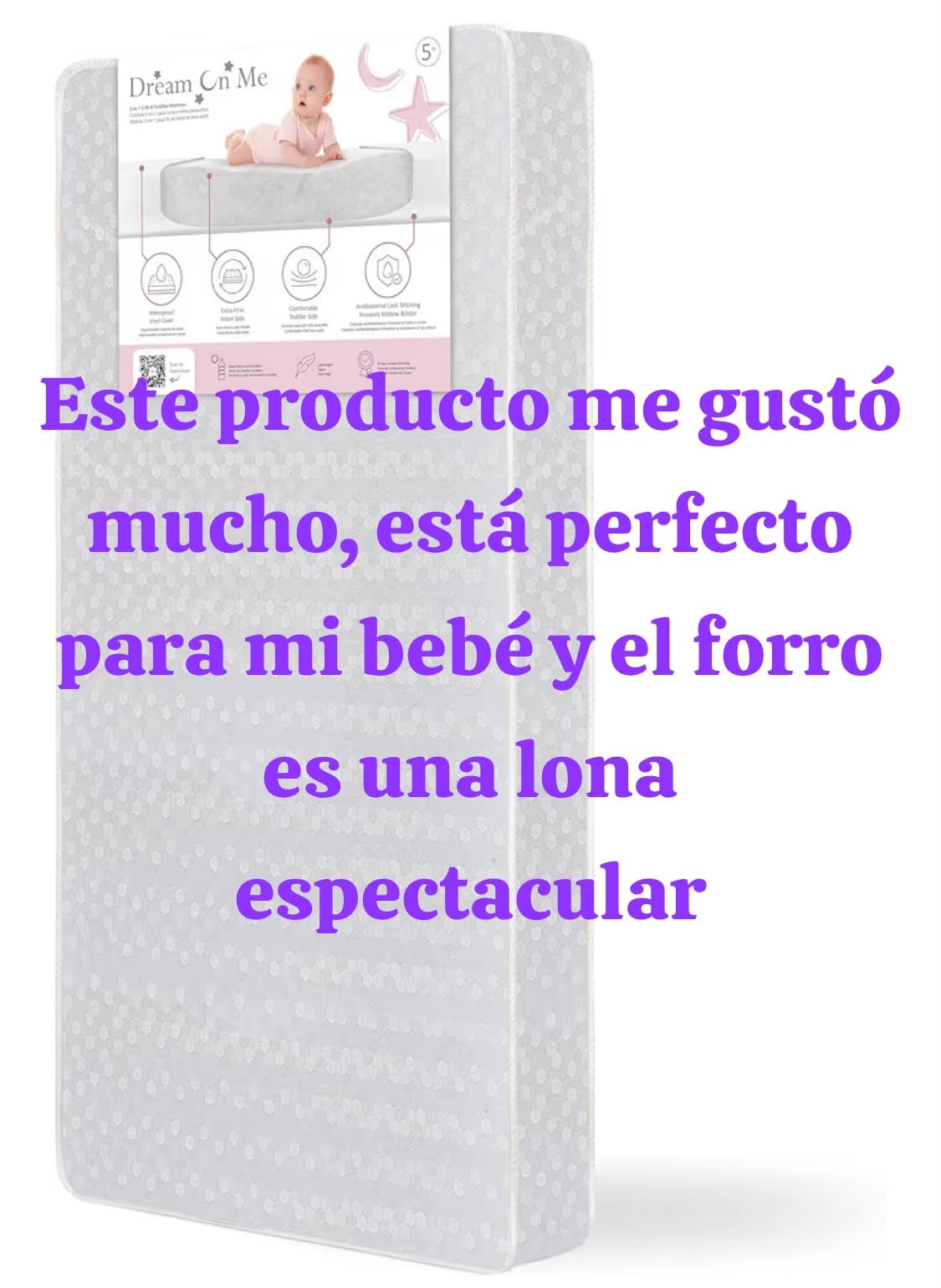 Dream On Me 2-in-1 Honeycomb Orthopedic Baby Crib Mattress, GREENGUARD Gold customer photo 1