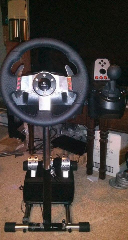 Wheel Stand Pro: G Racing Wheel Stand Compatible With Logitech G29 G923 G920 G27 & G25 Wheels, Deluxe, Original V2. Wheel and Pedals Not included. customer photo 1