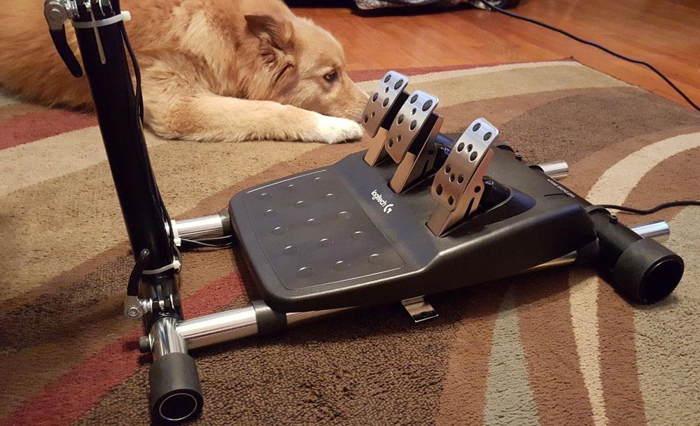 Wheel Stand Pro: G Racing Wheel Stand Compatible With Logitech G29 G923 G920 G27 & G25 Wheels, Deluxe, Original V2. Wheel and Pedals Not included. customer photo 2