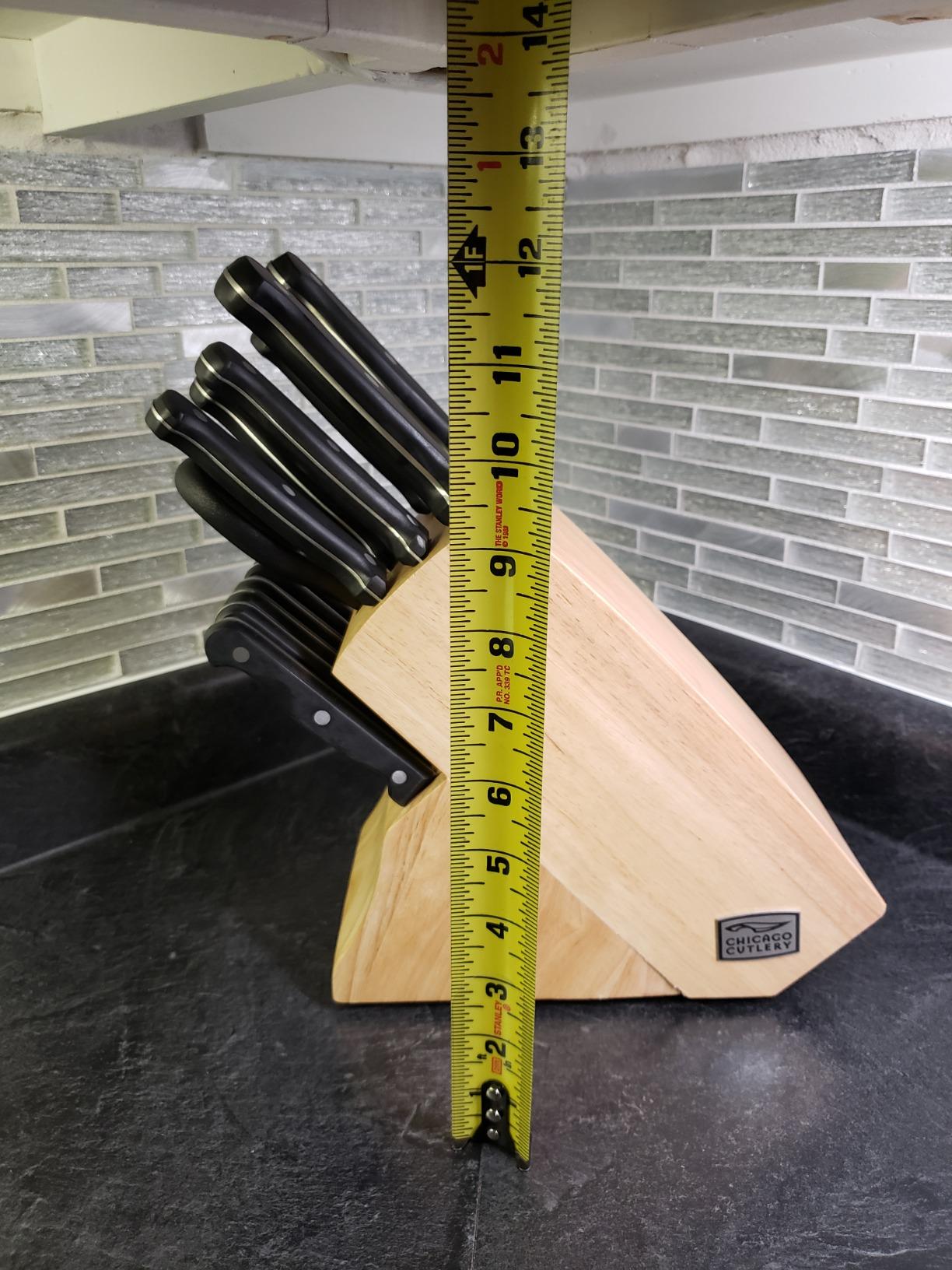 Chicago Cutlery Essentials (15-PC) Stainless Steel Kitchen Knife Block Set With Block, Sharp Stainless Steel Cutlerly Chef Knives Set & Scissors Shears customer photo 1