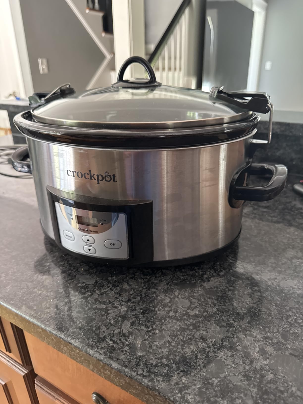Crock-Pot 6 Quart Cook & Carry Programmable Slow Cooker with Digital Timer Stainless Steel (CPSCVC60LL-S) pack of 1 customer photo 1