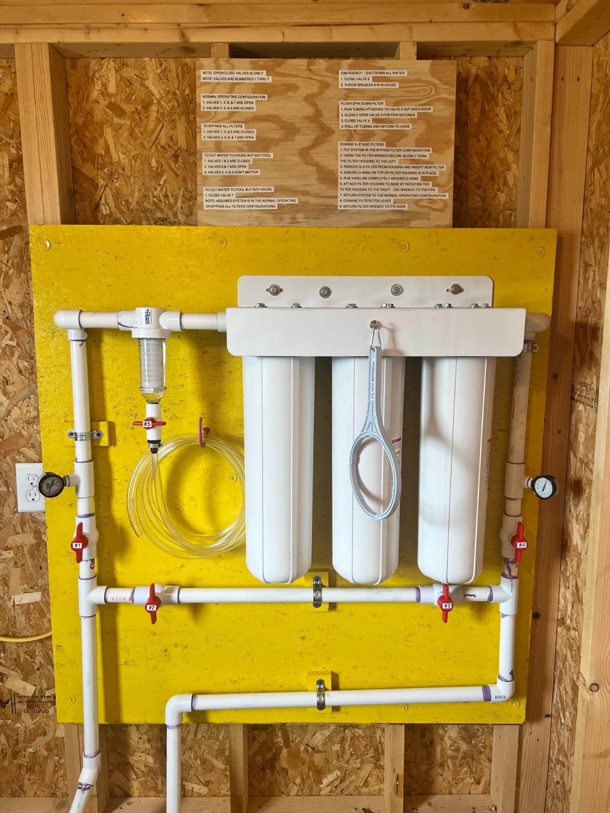 Home Master Whole House Three Stage Water Filtration System with Fine Sediment, Iron and Carbon, Blue customer photo 2