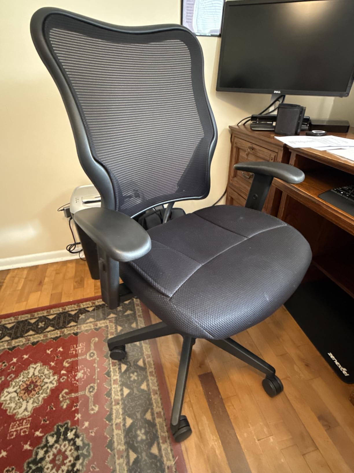 HON Wave Ergonomic Office Chair Lumbar Support Desk Chair Black High back ergonomic office desk chair with lumbar support adjustable arms advanced tilt for comfort customer photo 1