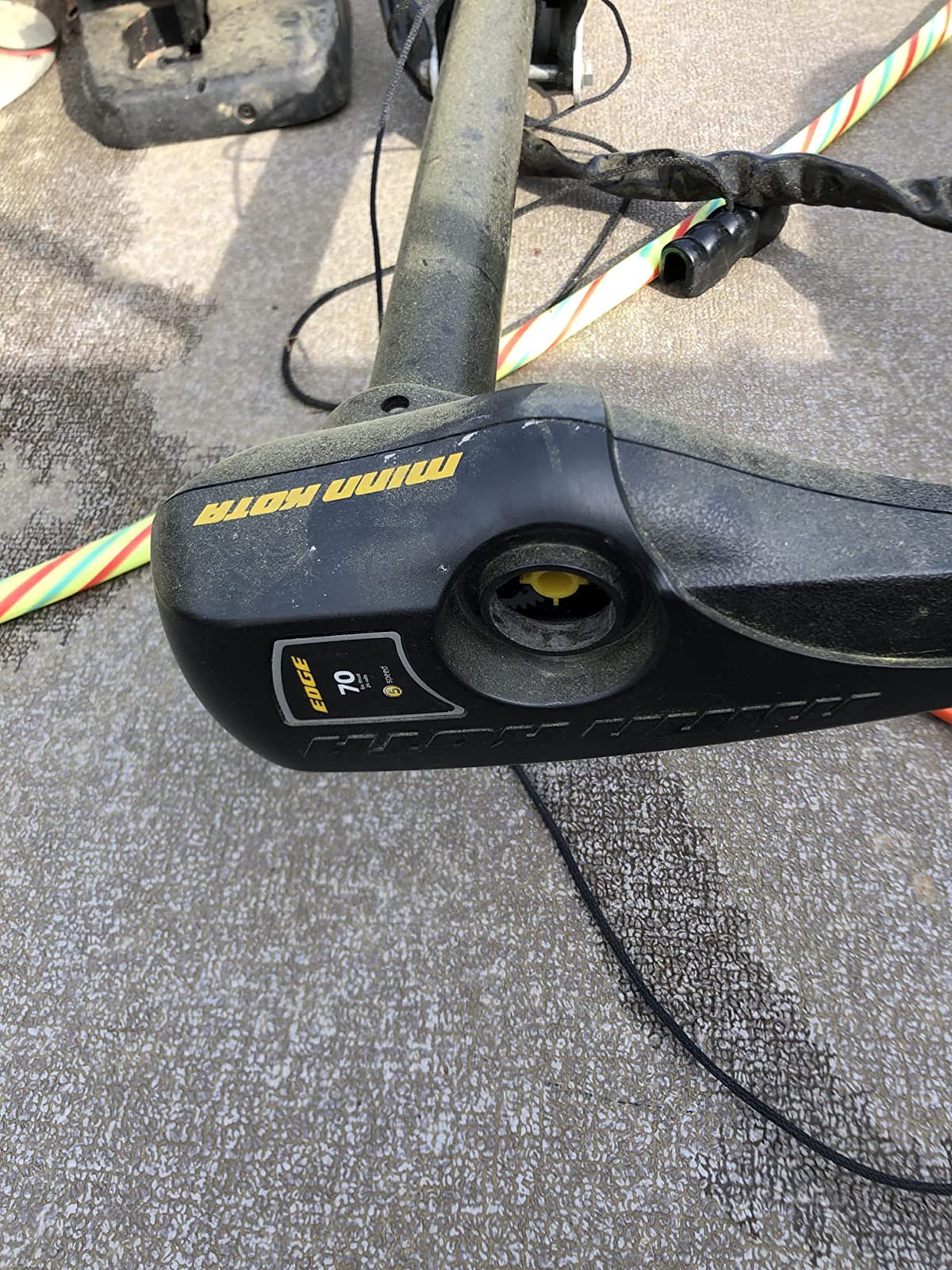 Minn Kota Edge Bow-Mount Electric Trolling Motor with Foot Pedal Control – 70 Lb. Thrust, 45 In. Shaft, Freshwater customer photo 1