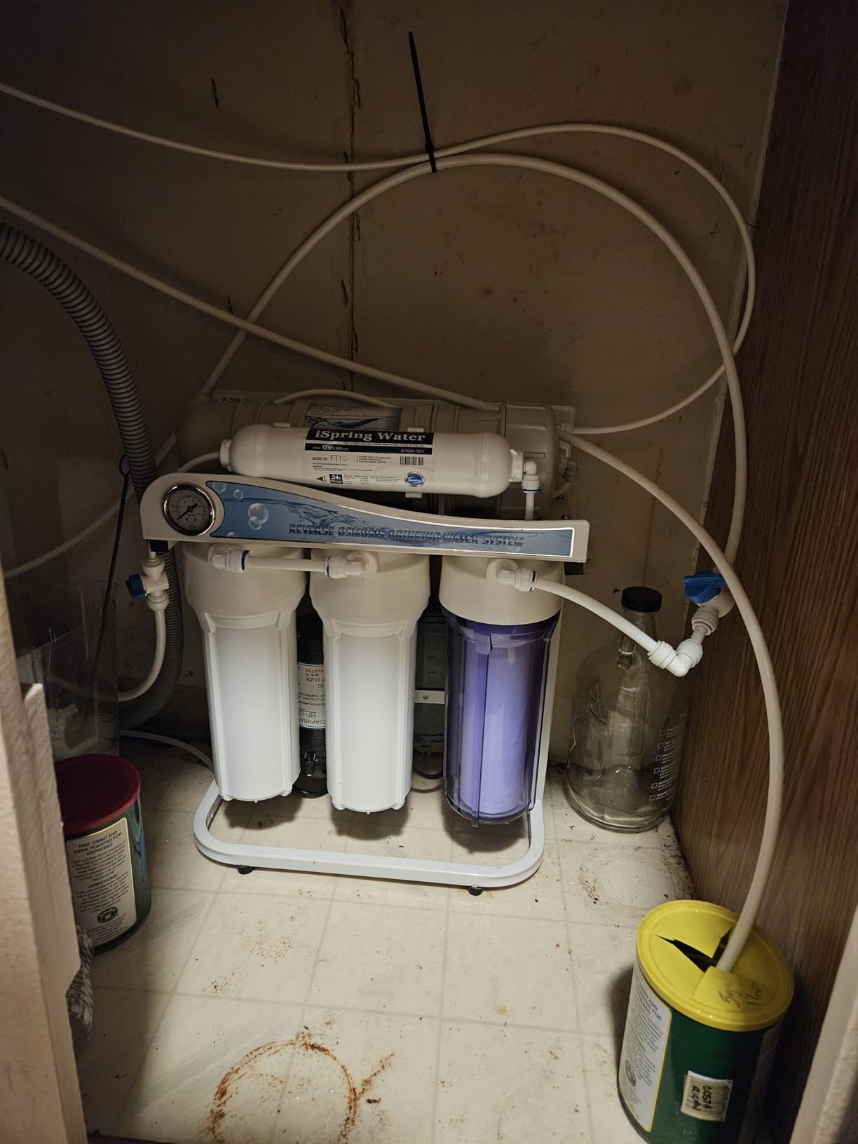iSpring RCB3P Tankless Reverse Osmosis Filtration System, 300 GPD Under Sink RO System, Reduces TDS, 1.5:1 Pure to Drain, Booster Pump & Pressure Gauge for Residential & Light Commercial Use customer photo 2