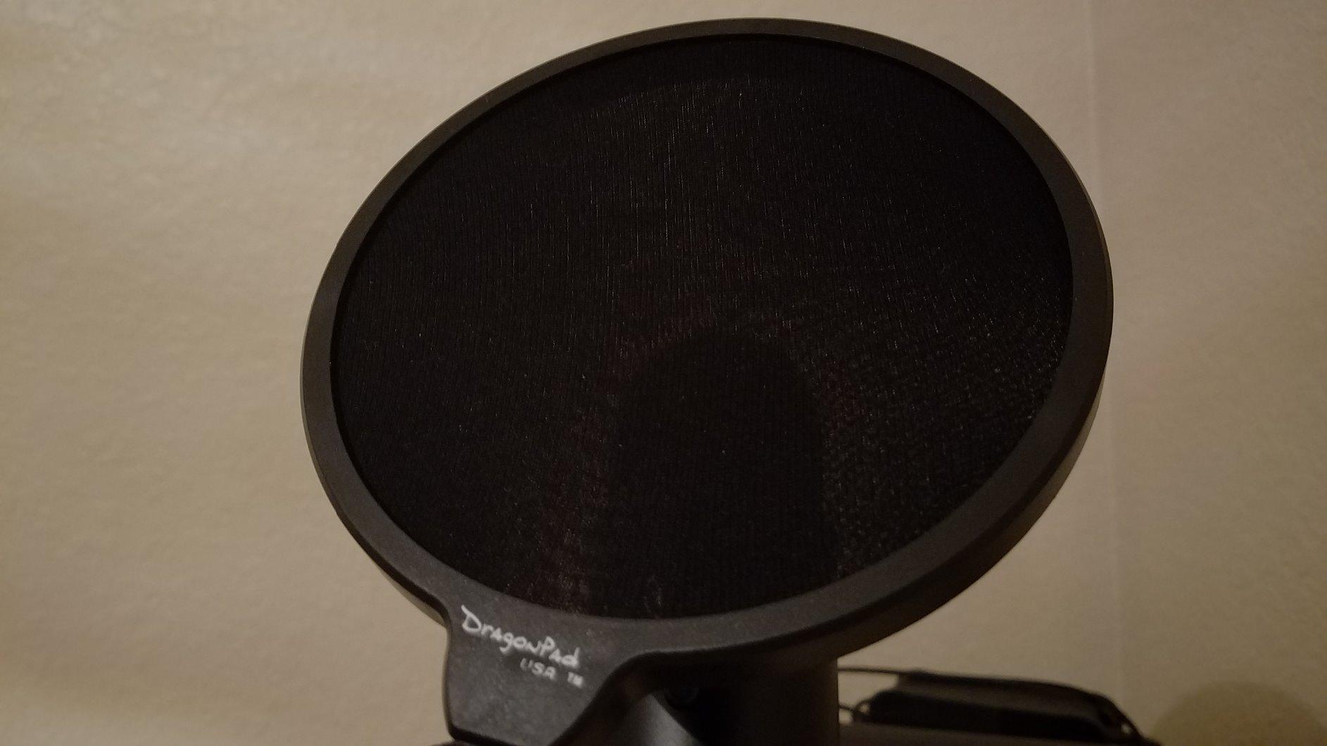 Dragonpad USA Microphone Pop Filter, for Blue Yeti, Blue Snowball - Flexible Gooseneck Microphone Mount and Double Layer Sound Shield Guard Windscreen customer photo 2