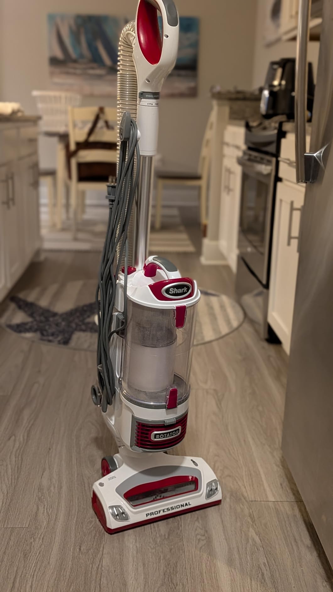 Shark Rotator Lift-Away Upright Vacuum with HEPA Filter, White/Red, NV501 customer photo 2