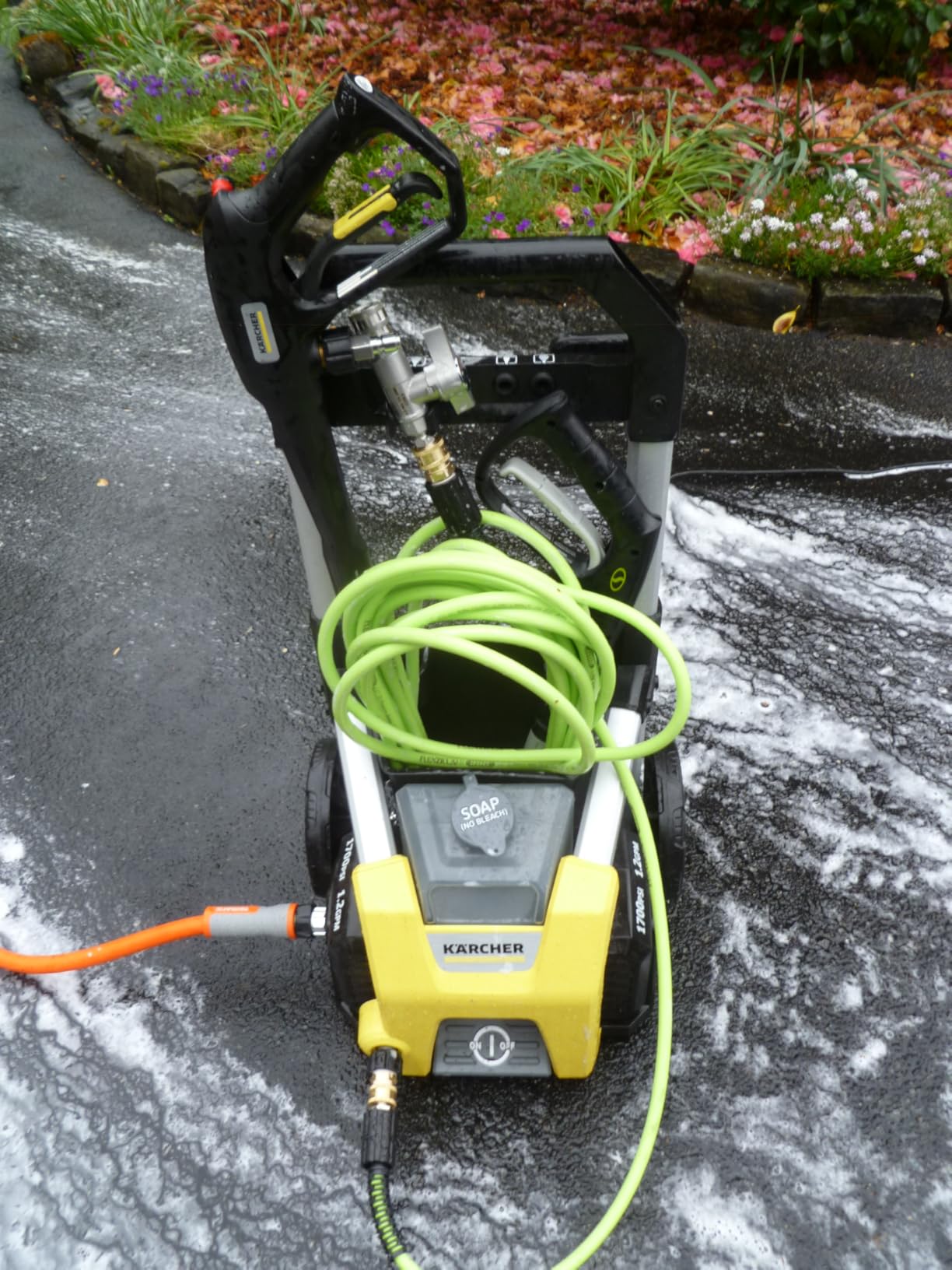 Flexzilla Pressure Washer Replacement Hose, 1/4 in. x 50 ft., 3100 PSI, M22 Fittings, No-Kink, Lightweight, ZillaGreen customer photo 2