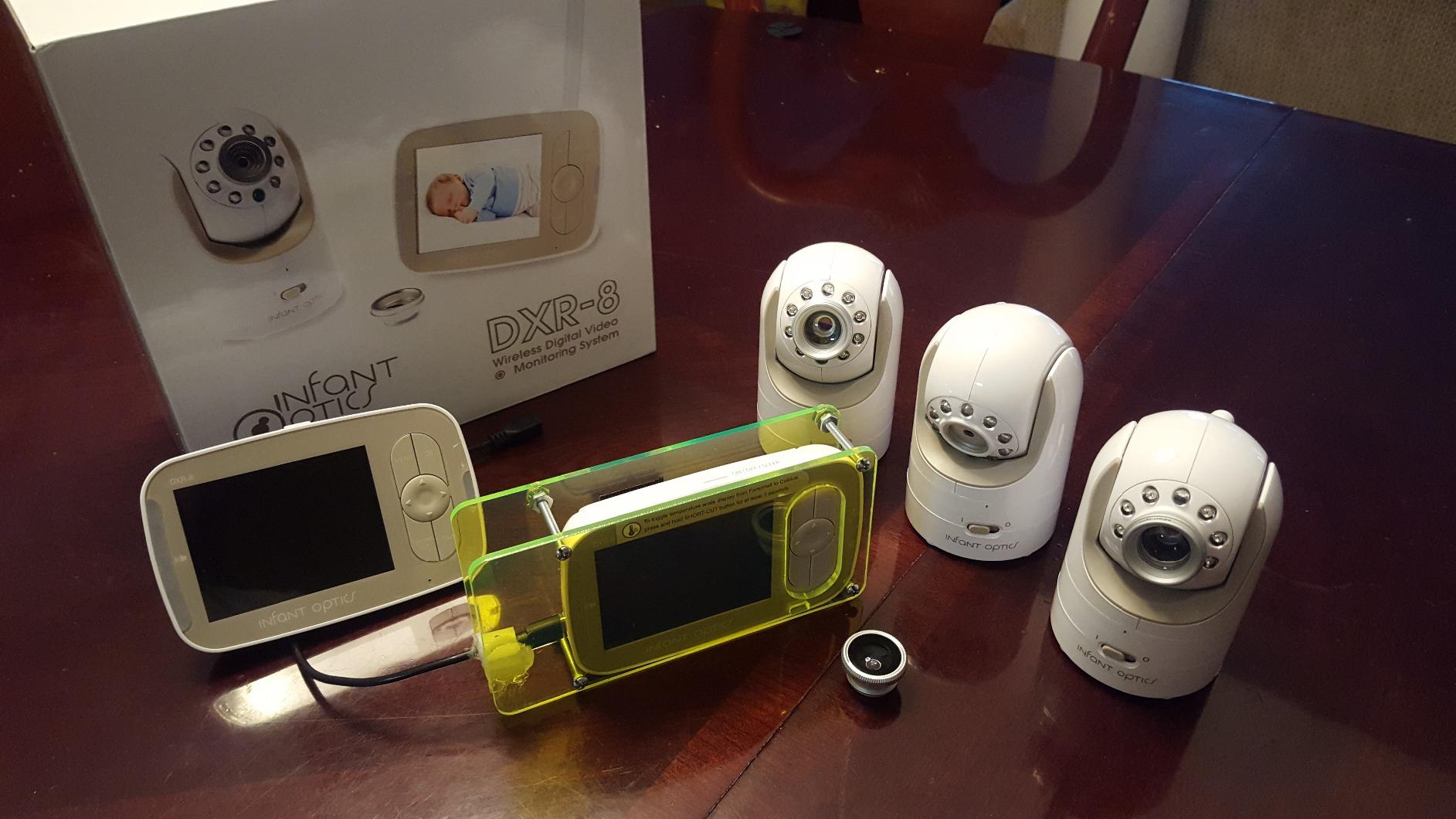 Infant Optics DXR-8 480p Video Baby Monitor, Non-WiFi Hack-Proof FHSS Connection, Interchangeable Lenses, Pan Tilt Zoom, LED Sound Bar, Night Vision, and Two-Way Talk. customer photo 2