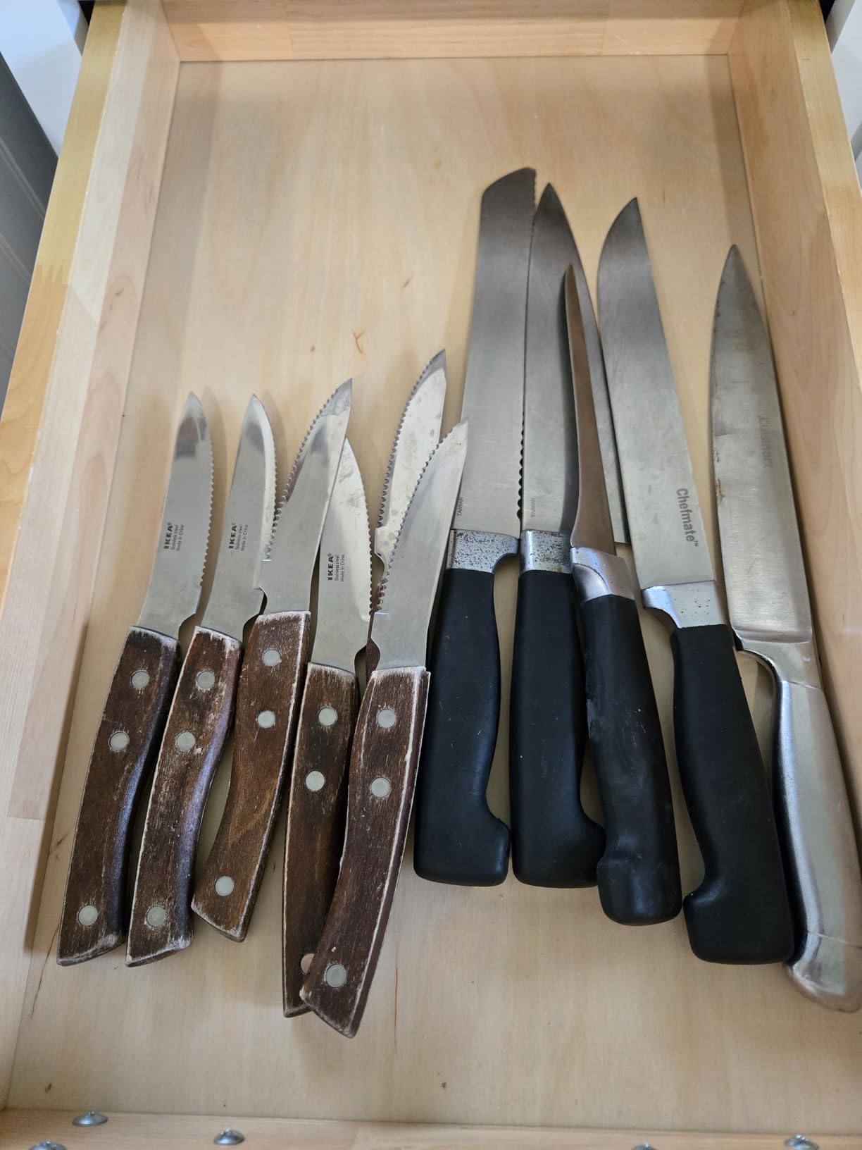 Oceanstar In-Drawer Bamboo Knife Organizer customer photo 1