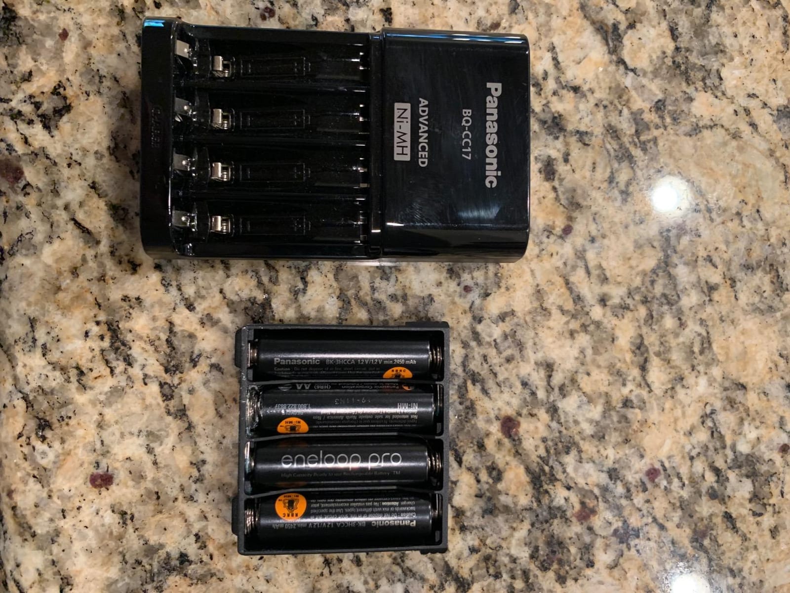 Panasonic K-KJ17KHCA4A Advanced Individual Cell Battery Charger Pack with 4 AA eneloop pro High Capacity Ni-MH Rechargeable Batteries customer photo 1