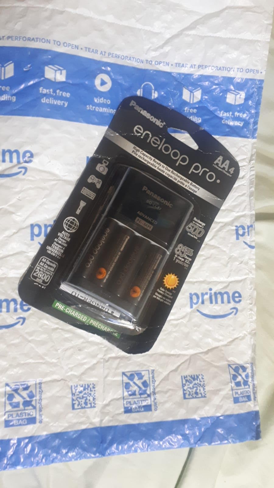Panasonic K-KJ17KHCA4A Advanced Individual Cell Battery Charger Pack with 4 AA eneloop pro High Capacity Ni-MH Rechargeable Batteries customer photo 2