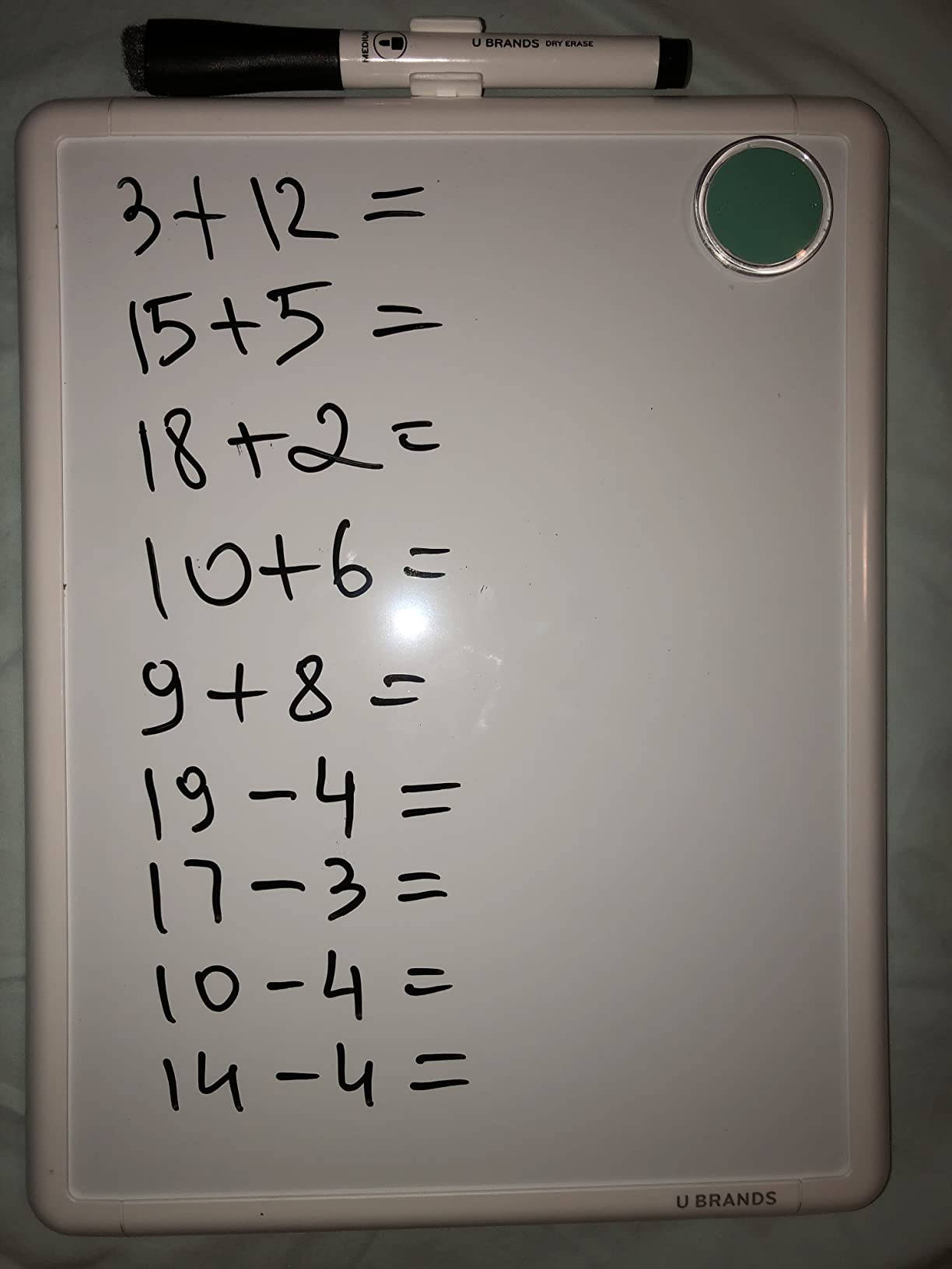 U Brands Contempo Magnetic Small Whiteboard, 8.5