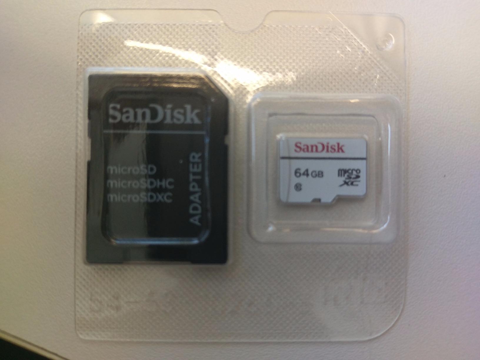 SanDisk High Endurance Video Monitoring Card with Adapter 64GB (SDSDQQ-064G-G46A), White customer photo 2