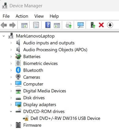 Dell External USB Slim DVD RW Drive DW316, Plug and Play, Black | CyberLink Media Suite 12, 8 Watt, Windows 11 or below customer photo 1