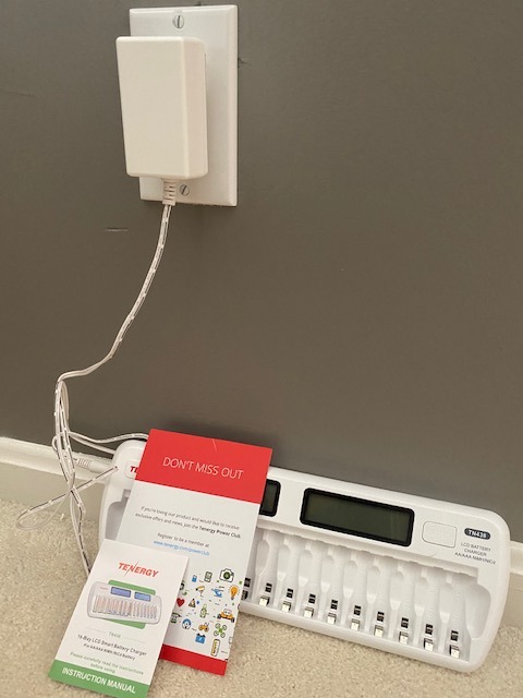 Tenergy TN438 16 Bay Battery Charger for AAA and AA Rechargeable Batteries, NiMH/NiCd Charger with AC Wall Adapter and Car Adapter customer photo 2