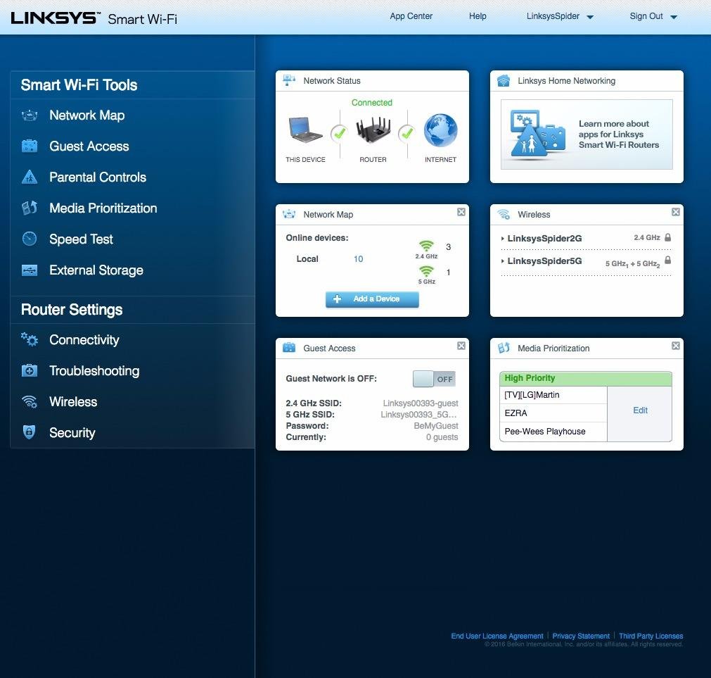 Linksys WiFi 5 Router, Tri-Band, 3,000 Sq. ft Coverage, 25+ Devices, Speeds up to (AC5400) 5.4Gbps - EA9500 customer photo 1