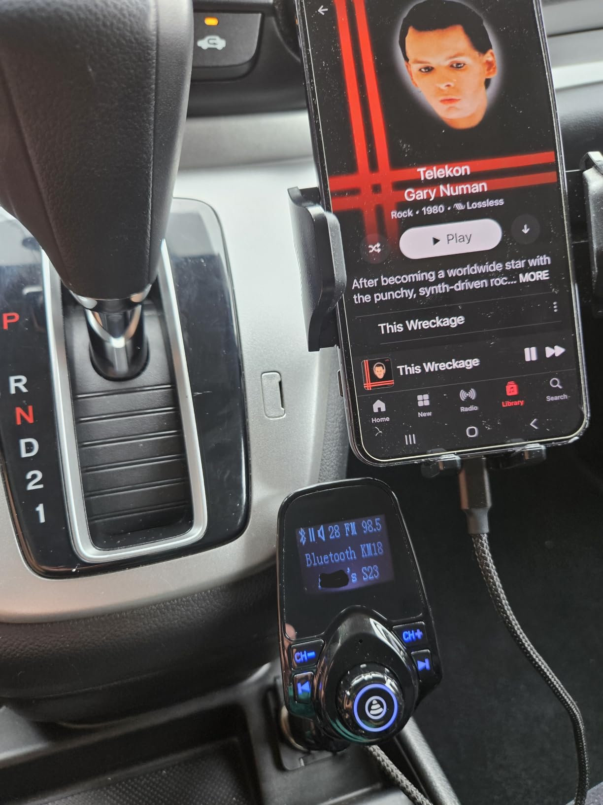 Nulaxy Bluetooth 5.4 Car Adapter FM Transmitter with 1.44