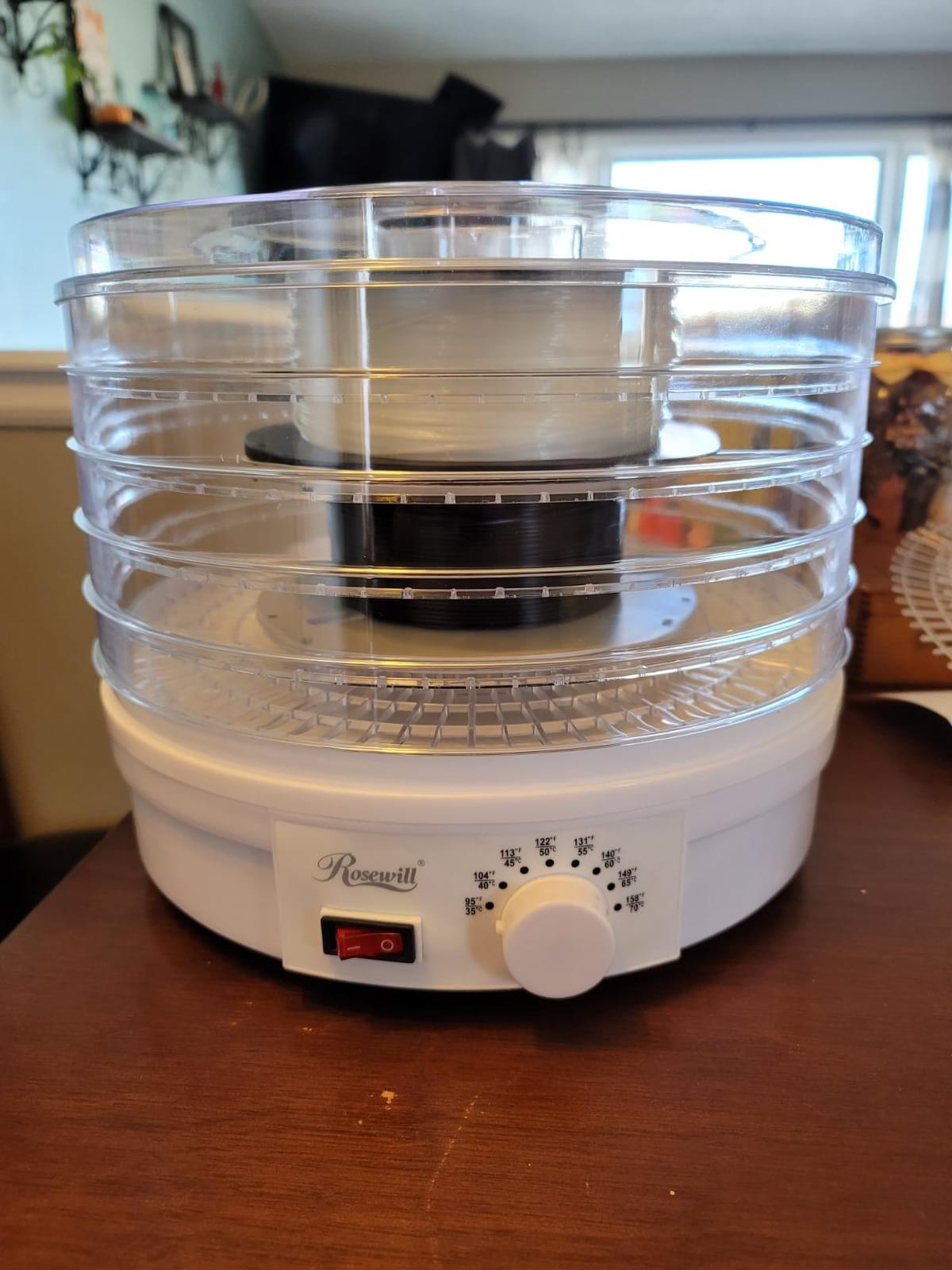 Rosewill Food Dehydrator Machine, 5 BPA-Free 12.6’ Trays, Adjustable Temperature Controls | 95-158°F | 350W, Jerky, Herbs, Fruit, Veggies, Dried Snacks, White customer photo 2