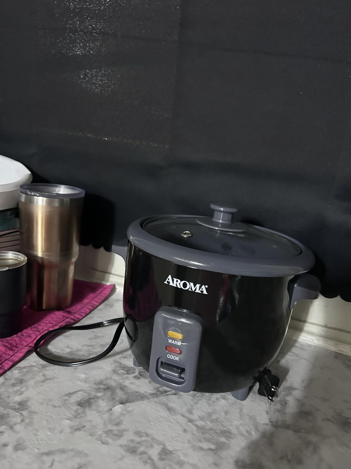 Aroma Housewares ARC-363-1NGB 3 Uncooked/6 Cups Cooked Rice Cooker, Steamer, Multicooker, 2-6 cups, Black customer photo 2