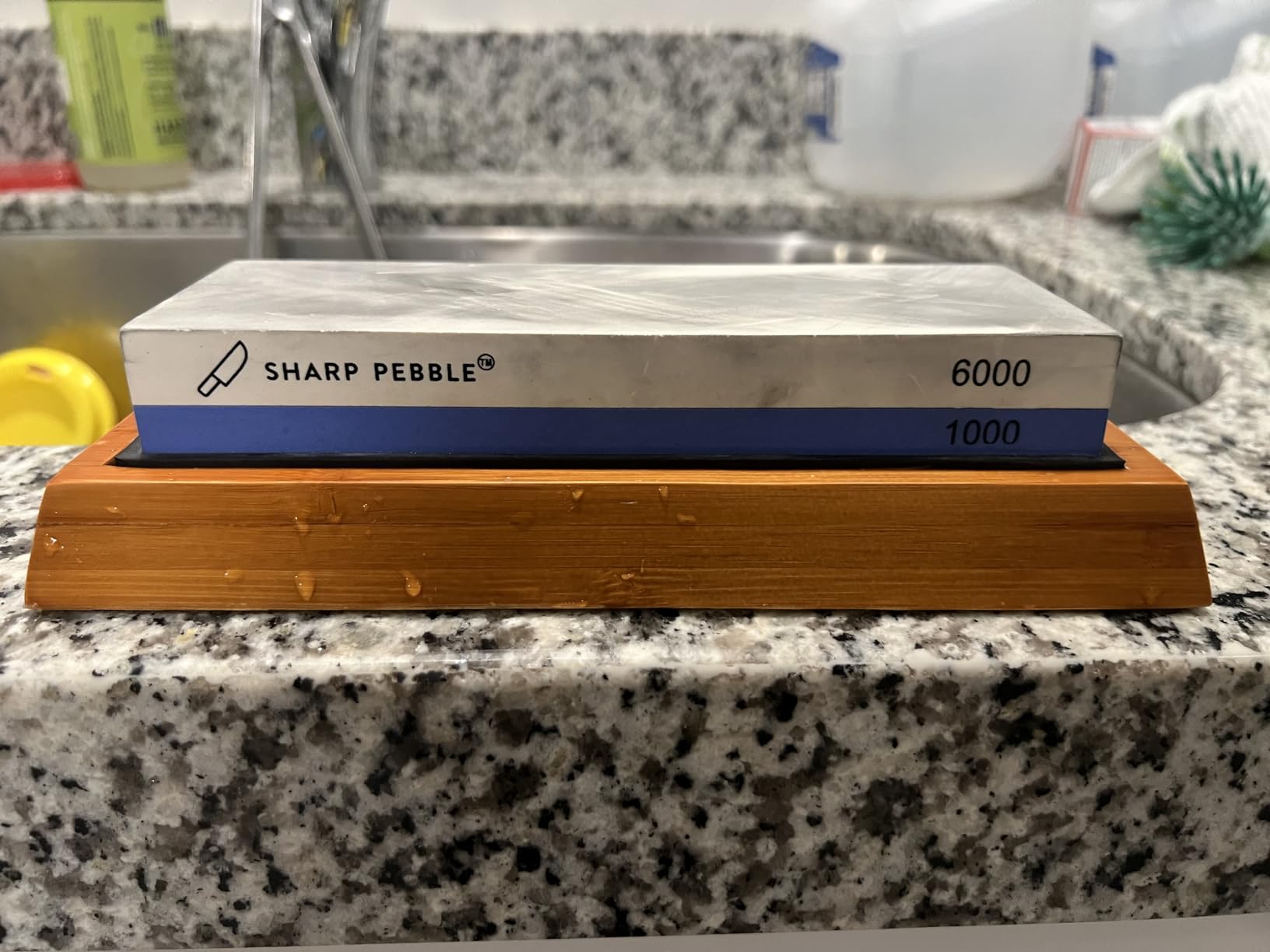 Sharp Pebble Whetstone Knife Sharpener – 1000/6000 Grit Sharpening Stone customer photo 1