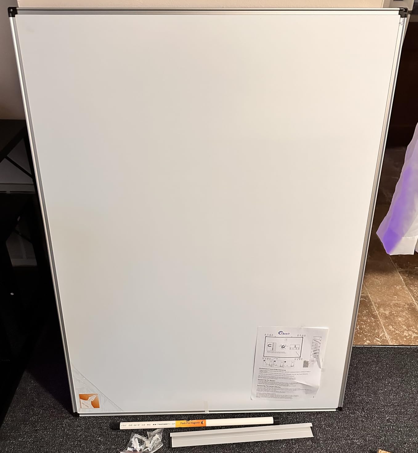 XBoard Magnetic Dry Erase Board/Whiteboard, 36 X 24 Inches Double Sided White Board, Silver Aluminium Frame customer photo 2