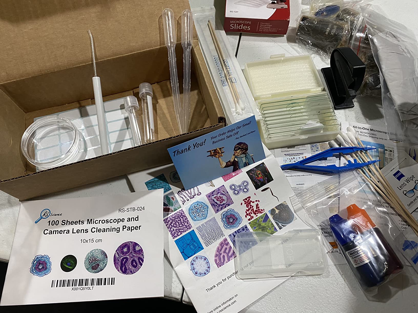 Rs' Science All-in-One Microscope Slide Preparation Kit, 40 Pieces customer photo 2