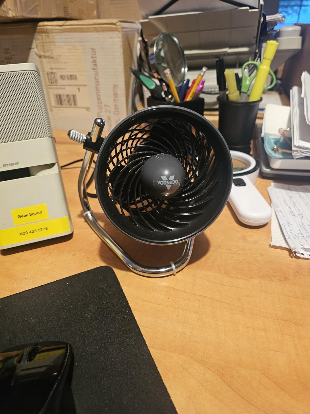Vornado Pivot Personal Air Circulator Fan, 6-inch, Quiet Portable for Travel, 3 Speed Settings, Targeted Cooling Airflow, 360-Degree Adjustable Axis, Fan for Bedroom, Office, And Desktop, Copper customer photo 2