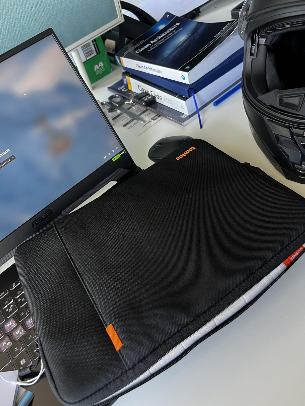 tomtoc 360° Protective Laptop Sleeve for 15-inch MacBook Air M5/A3448 | Water-Resistant Laptop Case Bag Fits 15