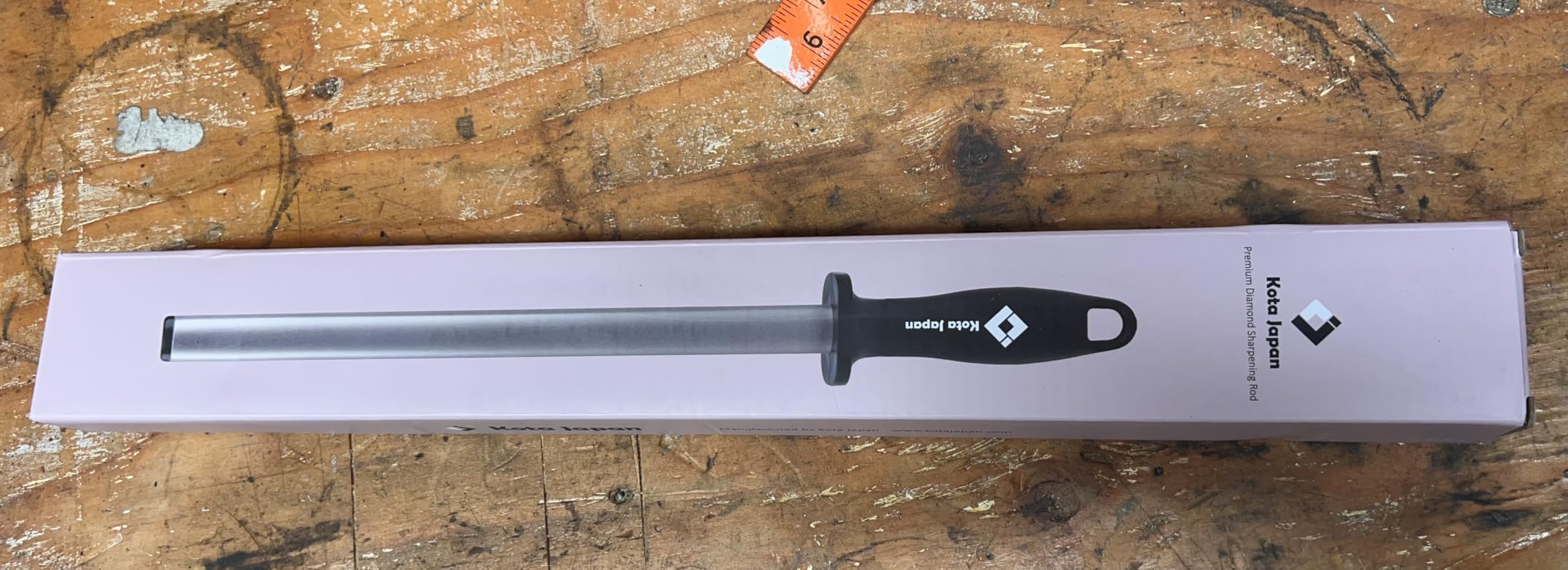Kota Japan 12 in. Diamond Carbon Steel Professional Knife Sharpener Rod | Kitchen, Home or Hunting | Master Chef, Hunter or Home Gourmet Blade Sharpening Rod or Stick customer photo 2