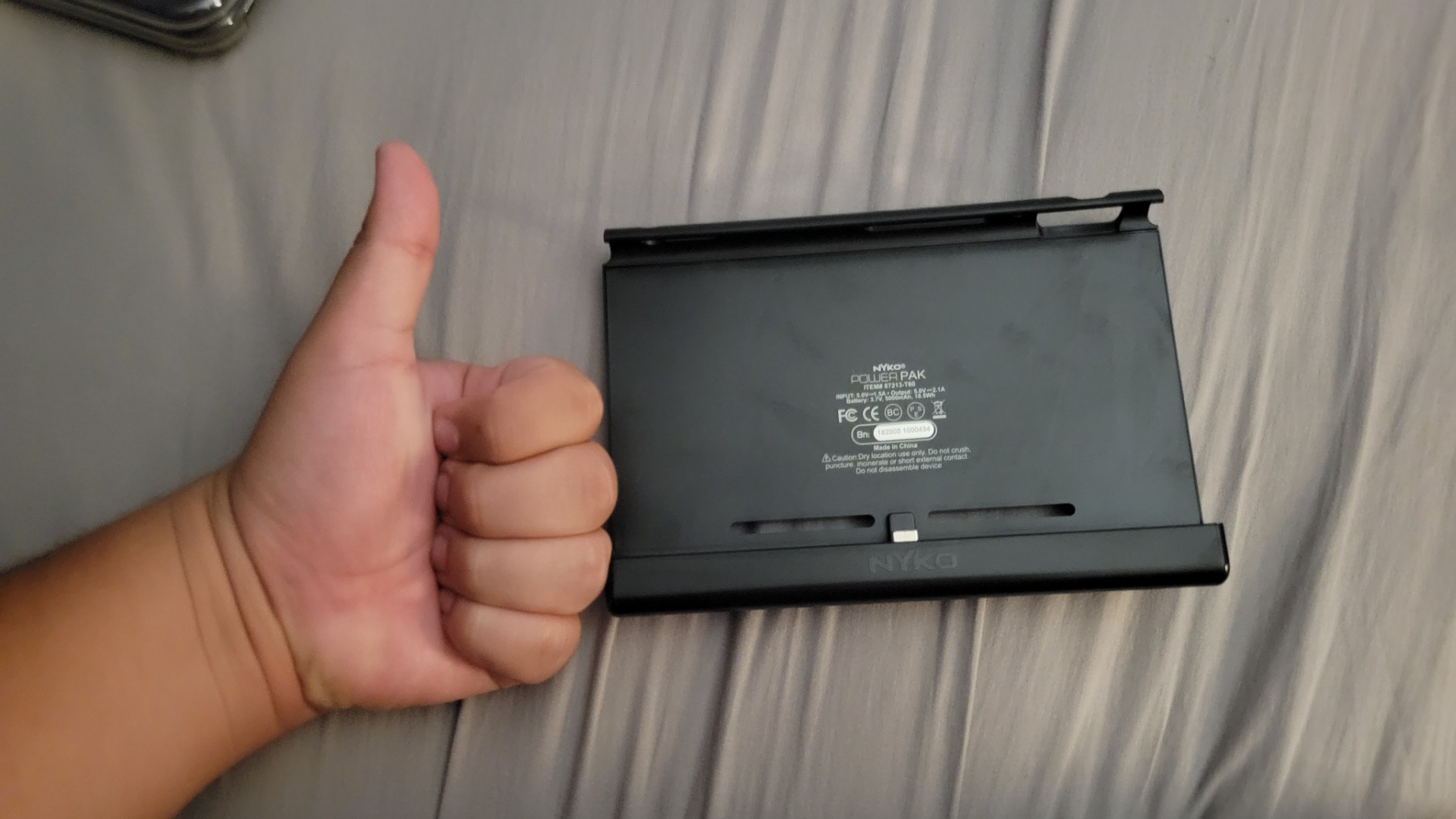 Nyko Power Pak - 5000 mAh rechargeable battery pack with built-in Kickstand for Nintendo Switch - Ony for Switch 1, quill not fit Switch Lite or Switch 2 customer photo 1