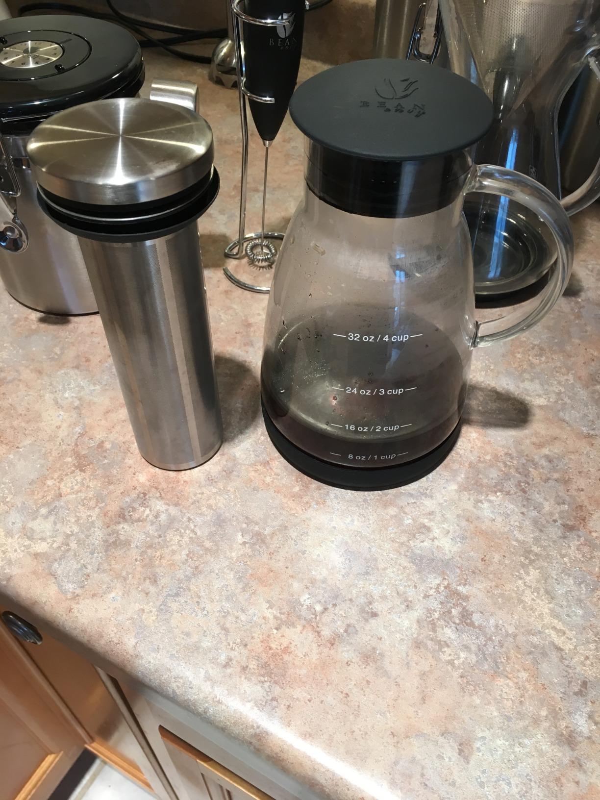 Bean Envy Cold Brew Coffee Maker - 32 oz Glass Cold Brew Pitcher customer photo 2