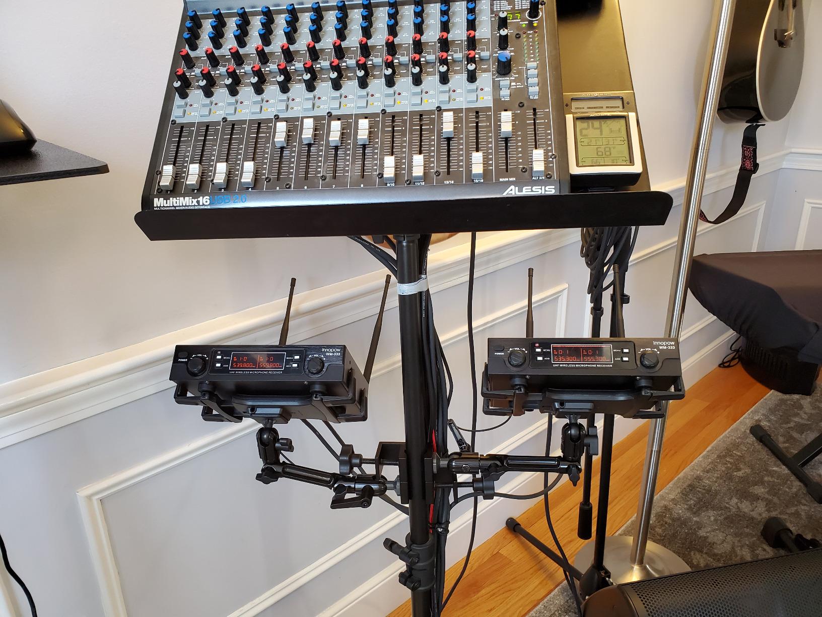 innopow 200-Channel Wireless Microphones System, Dual UHF Metal Cordless Mic Set, Auto Scan, Long Range 200-240Ft,16 Hours Use for Karaoke Singing, Church, 2022 Version(WM333) customer photo 2