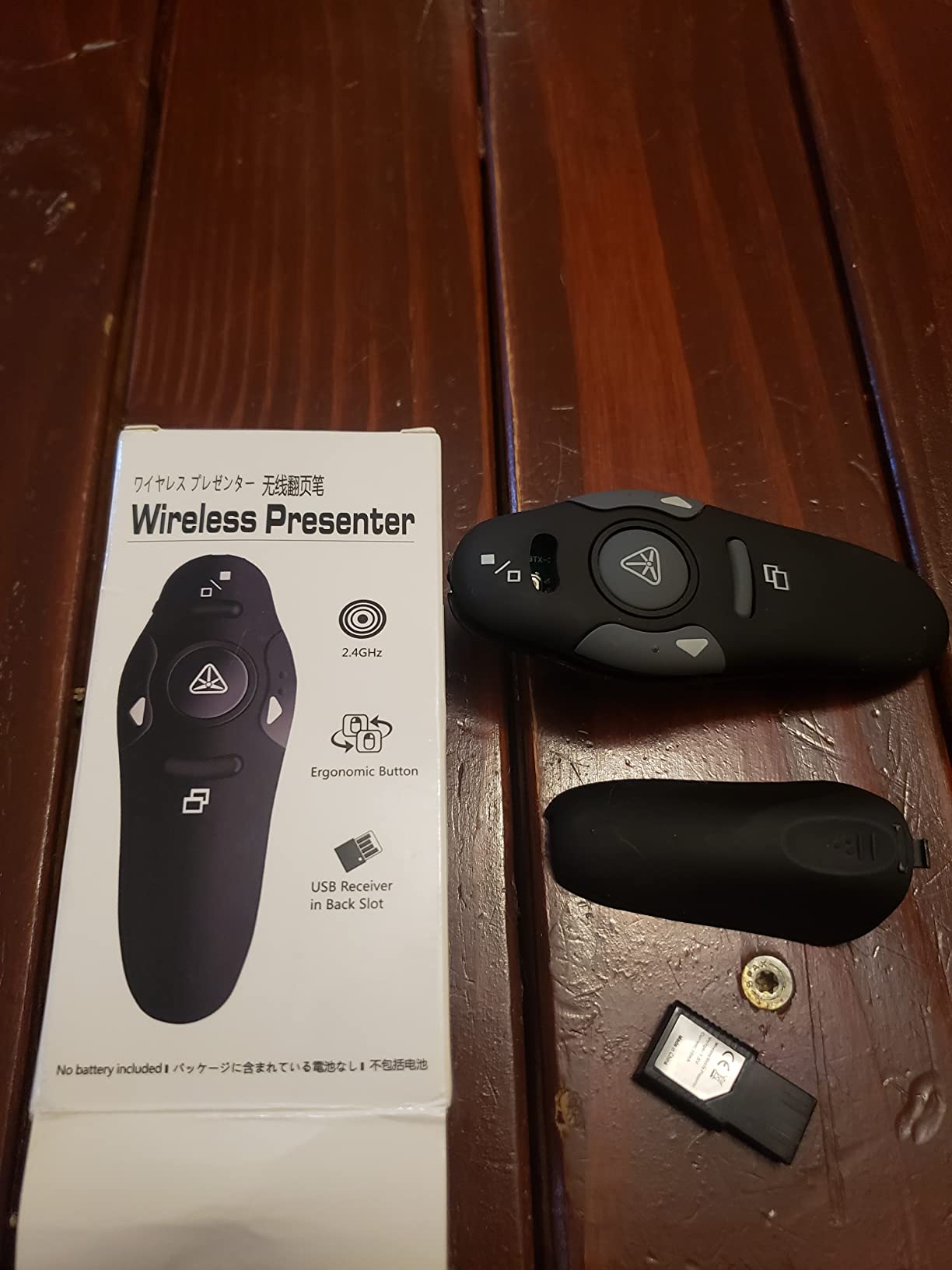 Presentation Remote Clicker, USB A & USB C Wireless Presenter for PowerPoint Presentation Remote, RF 2.4GHz Slide Advancer for Mac, Keynote, Computer, Laptop customer photo 1