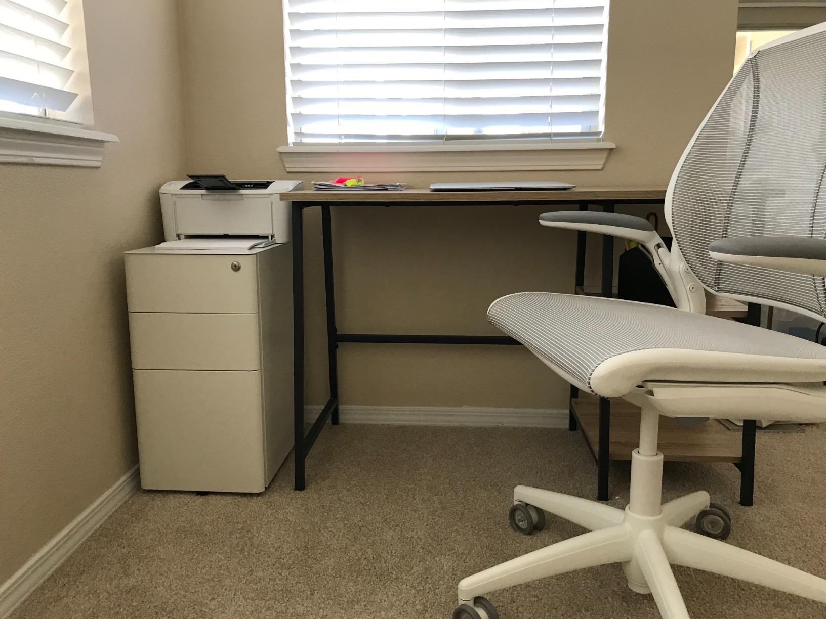 DEVAISE 3 Drawer File Cabinet on Wheels, Fully Assembled Except Casters customer photo 2