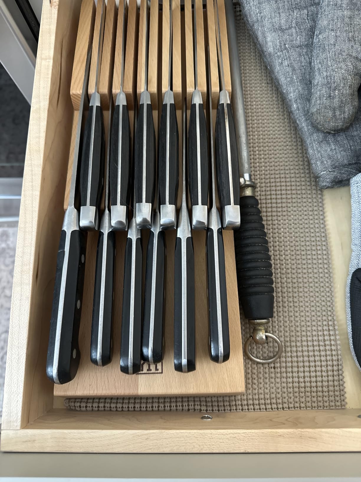 Zwilling 8-Slot In Drawer Knife Block, Beechwood customer photo 2