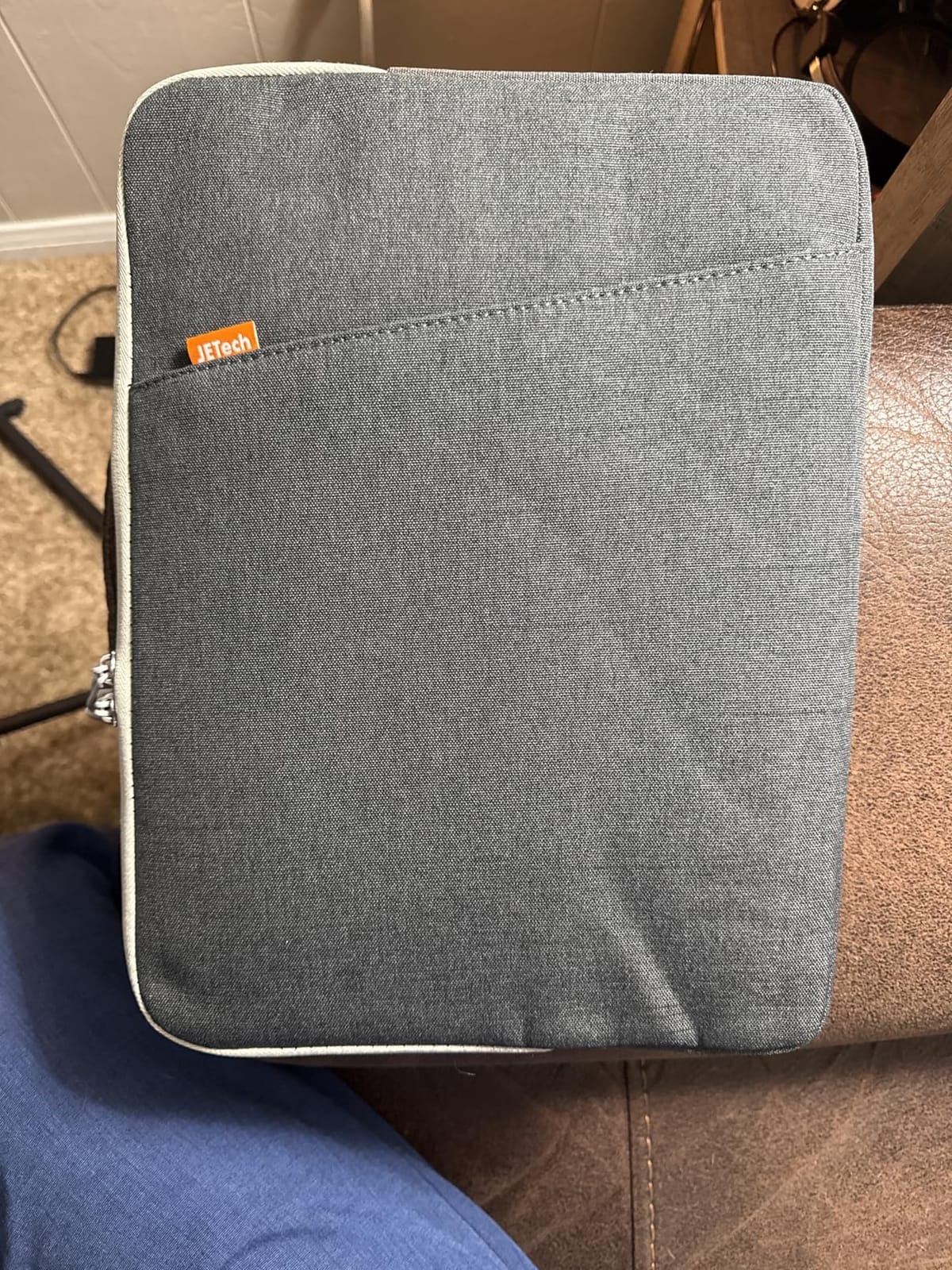 JETech Laptop Sleeve for 13-14 Inch Devices, Dark Grey | For MacBook Neo (A18 Pro), MacBook Air/Pro (M5-M1) 2026-2020, Water-Resistant, Shock-Absorbing Padding, Storage Pocket customer photo 2