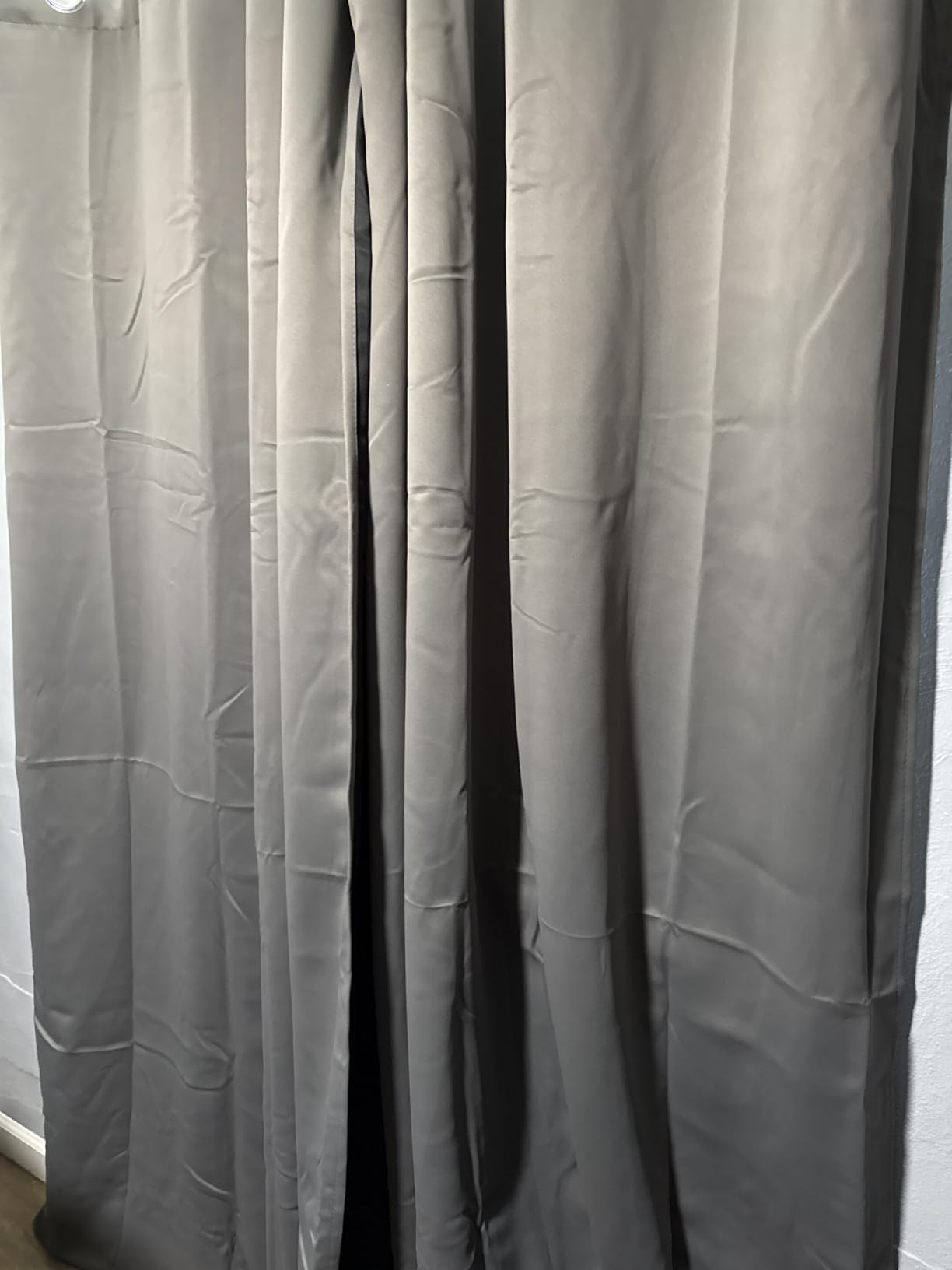 NICETOWN White 100% Blackout Curtains 84 inch Long for Bedroom 2 Pieces customer photo 2