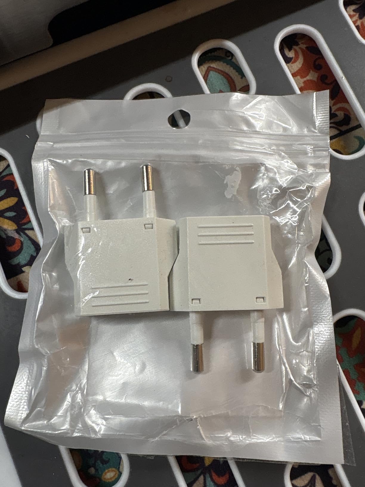 Unidapt European Travel Plug Adapter, US to Europe Type C, 4 Pack, White customer photo 2