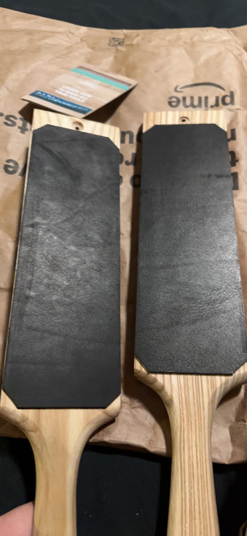 BeaverCraft Leather Strop Kit for Knife Sharpening 15.2
