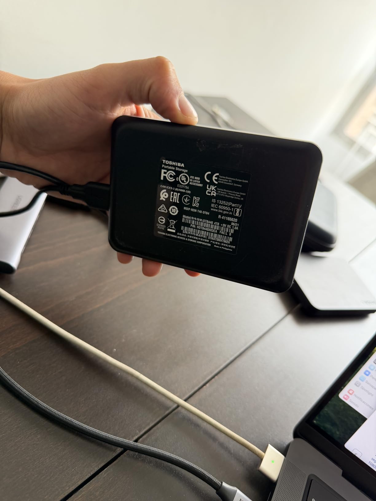 Toshiba Canvio Basics 2TB Portable External Hard Drive USB 3.0, Black - HDTB420XK3AA customer photo 1